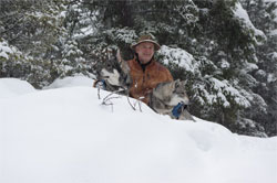 Rico, Merv and Aina, Winter Hiking Jamthunds