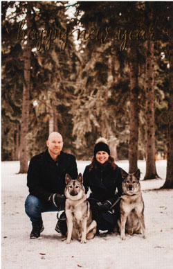 Ruhne with Lindsay and Blair, and Bosco