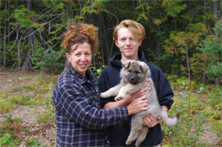 Sharon and her Son pickup Teuvo