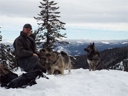 Takoda, Tora and Kalia Winter Hiking