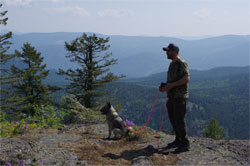 Paul and Swix Hiking