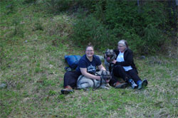 Alexandra and Bergren with Vida and Vana